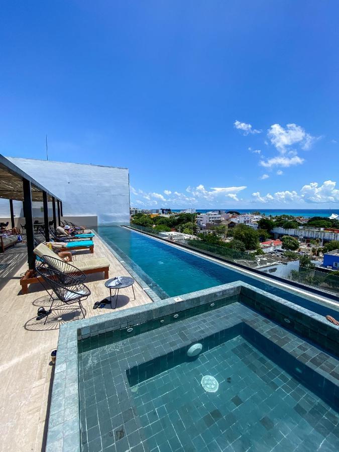 Big Studio At Kaab By The Beach With Roof Top Pool, Sauna And Jacuzzi Near Paseo Del Carmen Mall Playa del Carmen Exterior photo